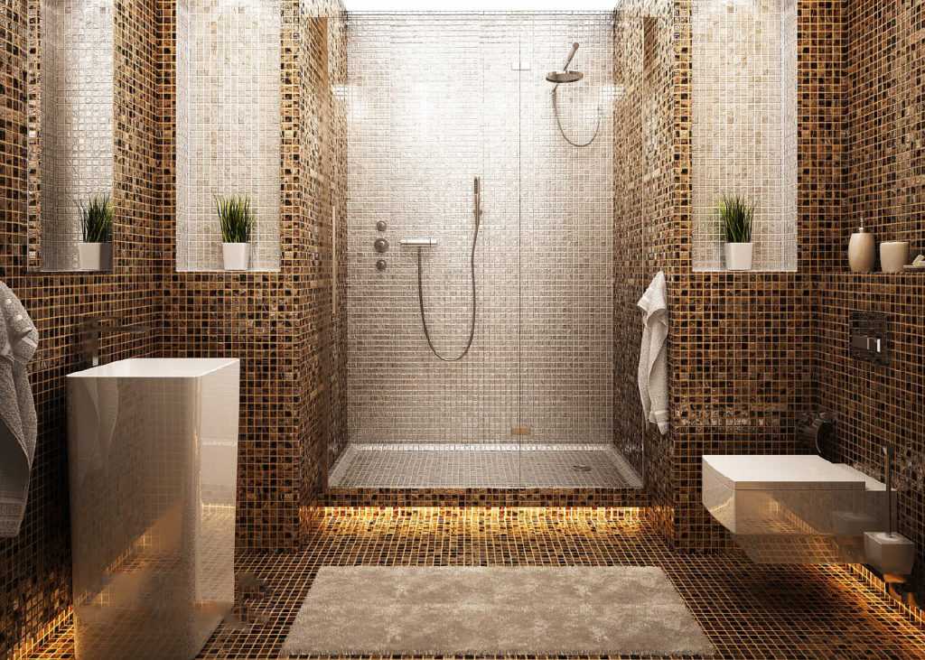 Дизайн ванной комнаты в мозаике: выбор мозаики, варианты и идеи оформления