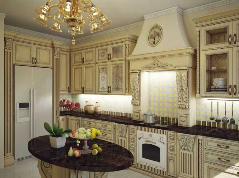 Дизайн кухни в классическом стиле: отделка и 70+ фото интерьера