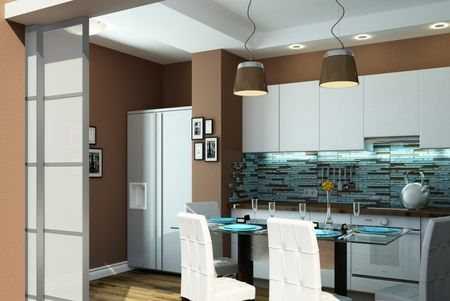 Кухня без окна: дизайн интерьера, освещение и вентиялция