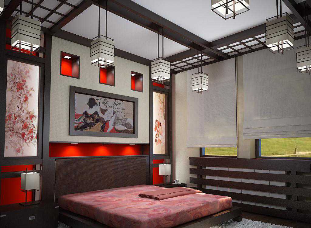 Спальня в японском стиле: 82 роскошных фото с идеями дизайна интерьера