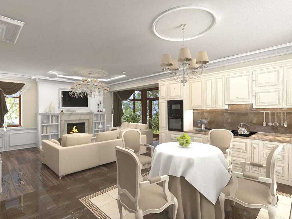 Дизайн кухни столовой гостиной в частном доме (56 фото): в современном интерьере