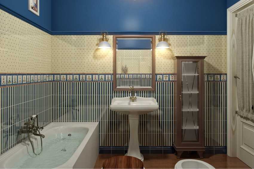 Морской стиль в интерьере ванной: тонкости декора и отделки