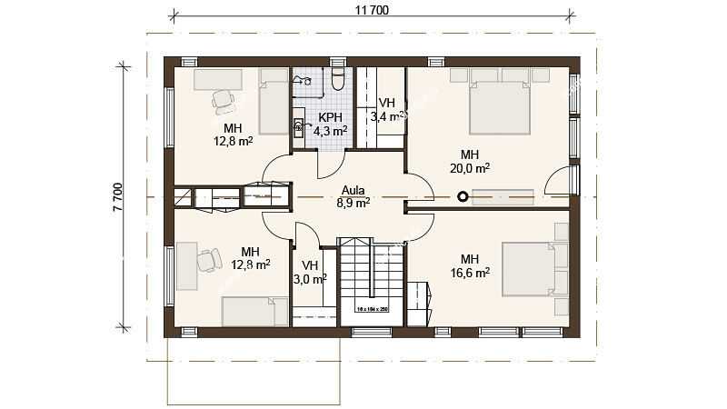 Двухэтажные каркасные дома (2 этажа)