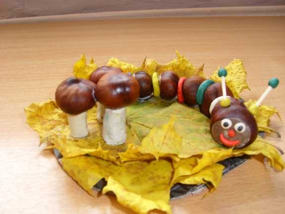 Поделки из каштанов