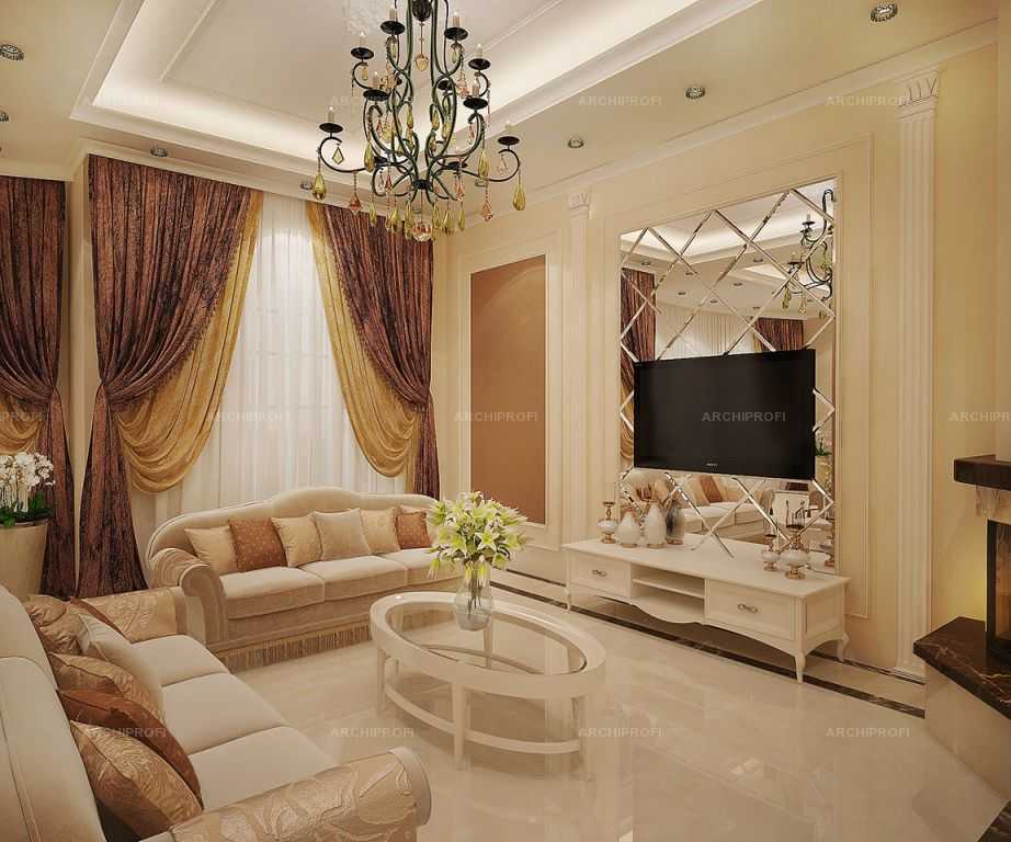 Дизайн гостиной в классическом стиле: обзор тенденций и вариантов оформления (60 фото)