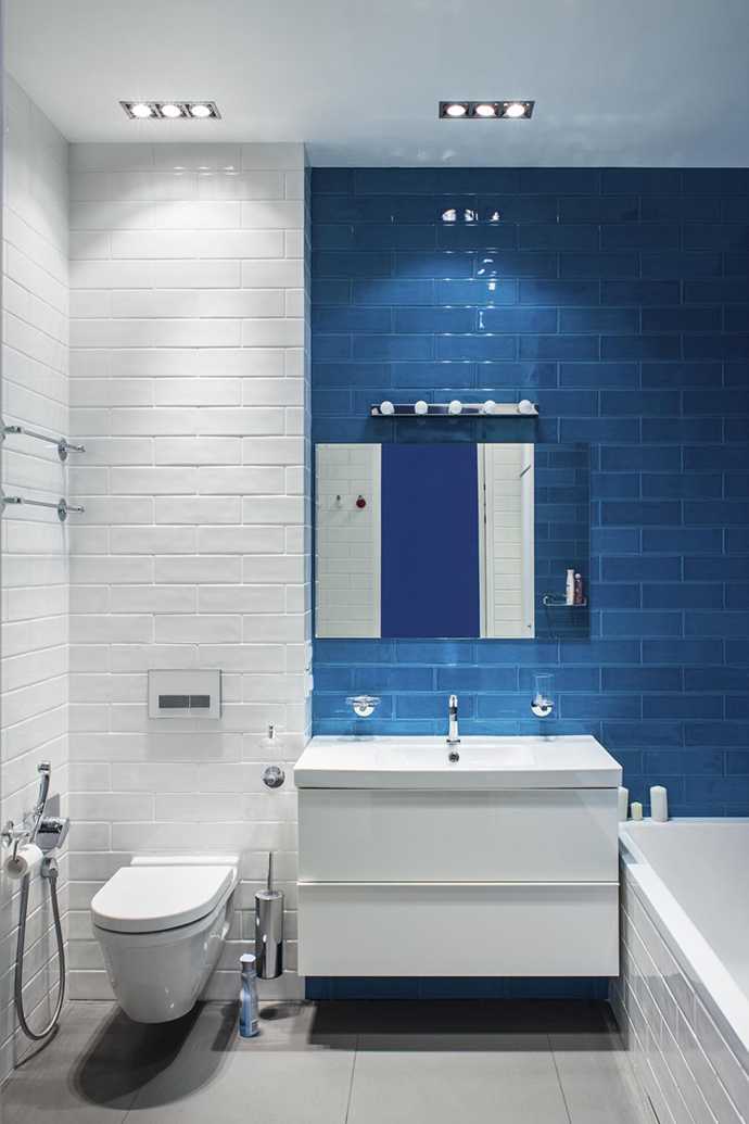Голубая ванная: идеи и секреты правильного дизайна (55 фото)