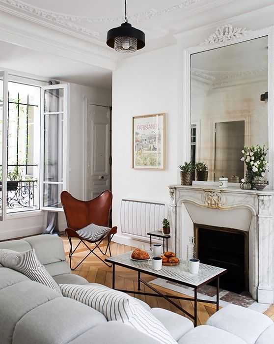 Парижская квартира с мебелью с блошиного рынка: фото дизайн-проекта | houzz россия