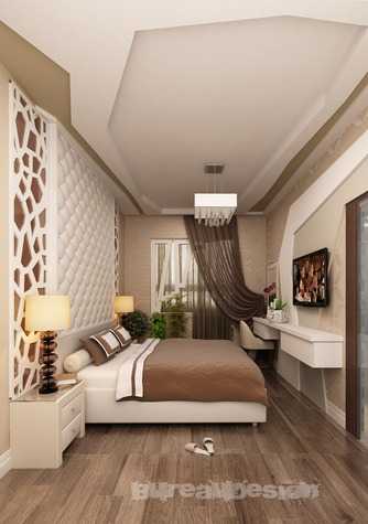 Дизайн спальни, совмещенной с балконом