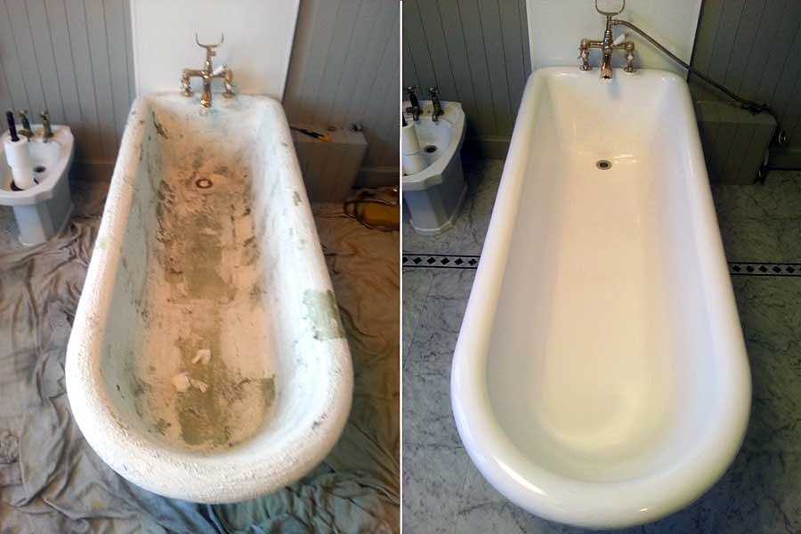 Даем старой ванне вторую жизнь – способы реставрации и их особенности