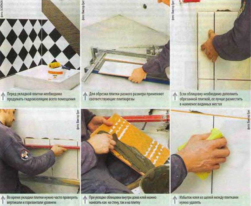 Укладка керамической плитки - пошаговая инструкция | дизайн и интерьер