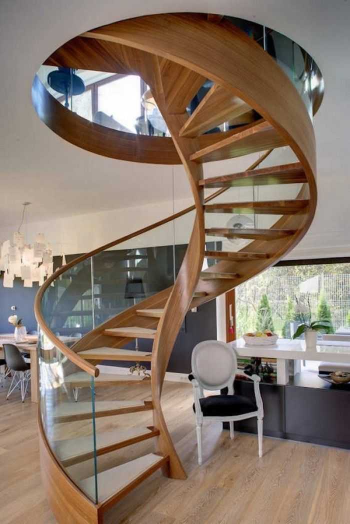 Винтовая лестница стиль интерьер