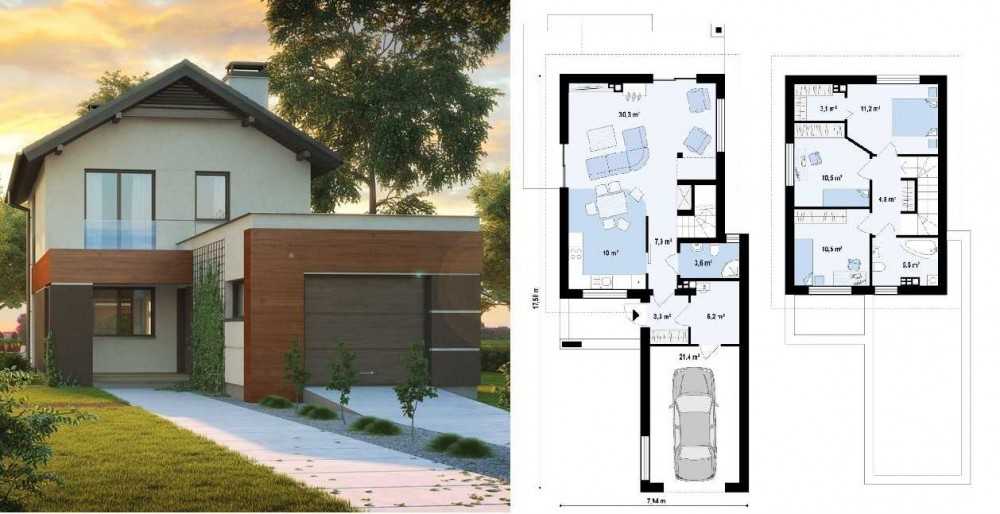 Планировка двухэтажного дома: примеры удачных построек, готовые дизайн-проекты, схемы, отзывы, чертежи, фото