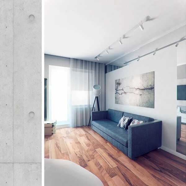 Современный дизайн квартиры-студии. 150+ фото идей для интерьера