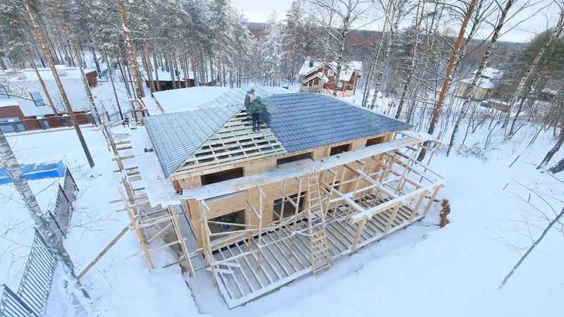 Строительство частных домов зимой