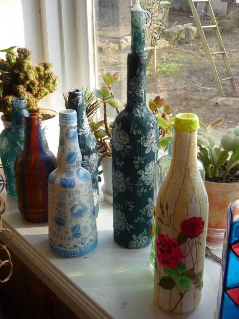 Оригинальные поделки из стеклянных бутылок - сделай сам - медиаплатформа миртесен