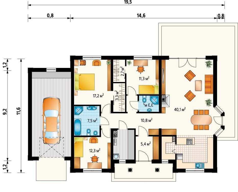 Проекты частного дома 80 кв. м. - 140 фото идеальной планировки и красивого дизайнаварианты планировки и дизайна