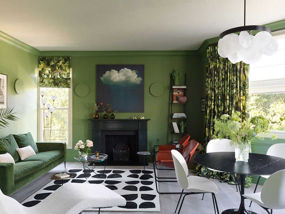 Салатовый цвет в современных модных интерьерах: 185+ (фото) сочетаний дизайна для кухни, гостиной, спальни