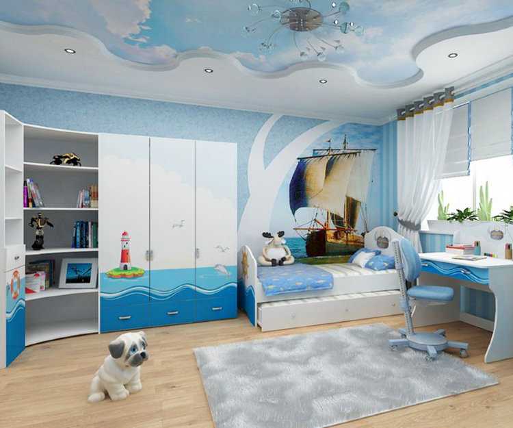 Детская комната для троих разнополых детей: дизайн для мальчишек и девочек
 - 26 фото
