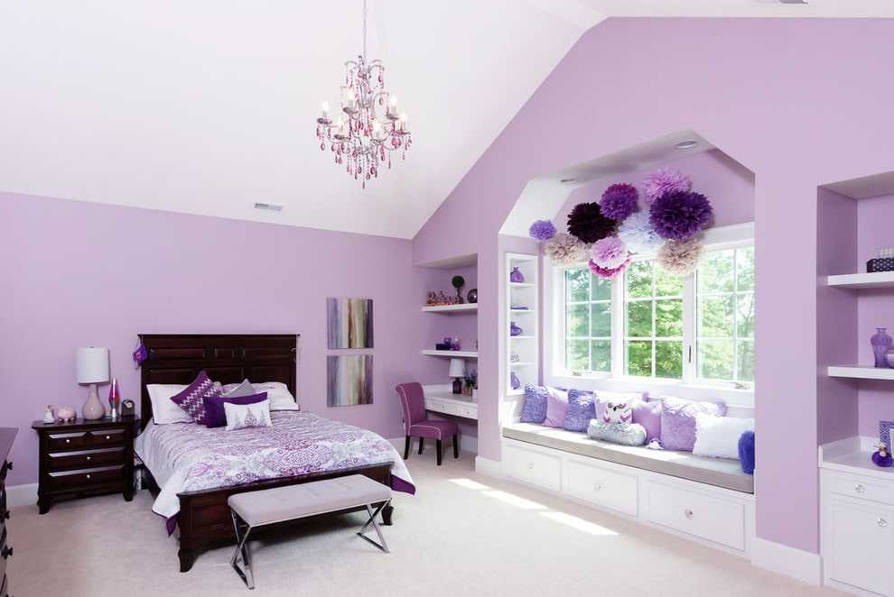 Фиолетовая спальня: реальные примеры дизайна интерьера в фиолетовых тонах, фото лучших идей