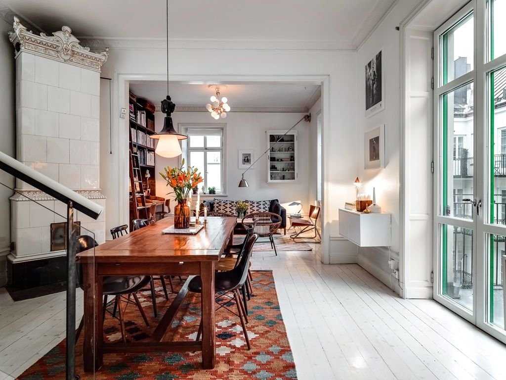 Шведский стиль в интерьере: примеры дизайна квартиры и дома, кухни, мебель, отделка и характерные стилю аксессуары