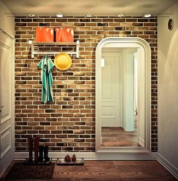 Кирпич в гостиной (47 фото) - как отделать стену кирпичом и обоями под кирпич? | дизайн и интерьер