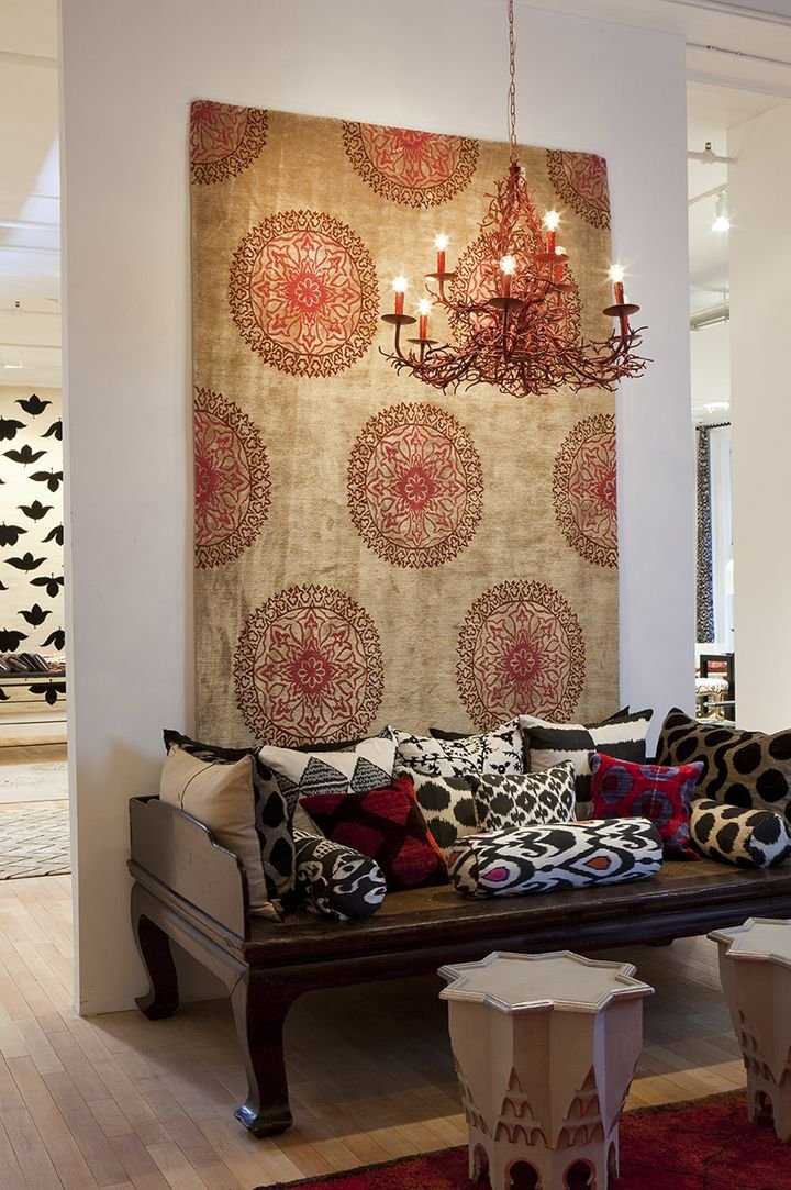 Настенные ковры в современном интерьере > 50 фото-идей с коврами на стенах в различных дизайнах