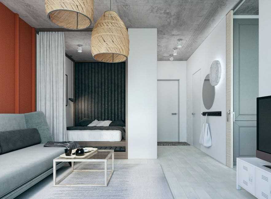 Дизайн квартиры 30 кв. м. — фото нестандартных вариантов оформления