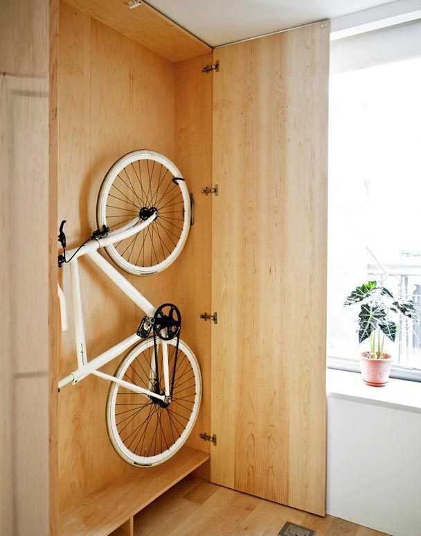 Хранение велосипеда: где хранить велосипед в маленькой квартире | houzz россия