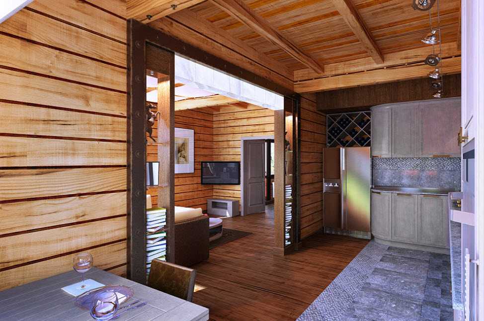 Интерьер деревянного дома в современном стиле: подборка лучших оформлений