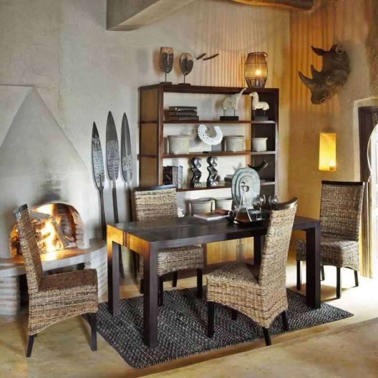 Африканский стиль в интерьере (86 фото): дизайн кухни и спальни, прихожей и ванной комнаты в квартире, декор коридора, примеры ремонтов