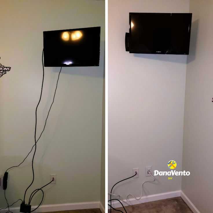 Как спрятать провода от телевизора на стене: 12 идей