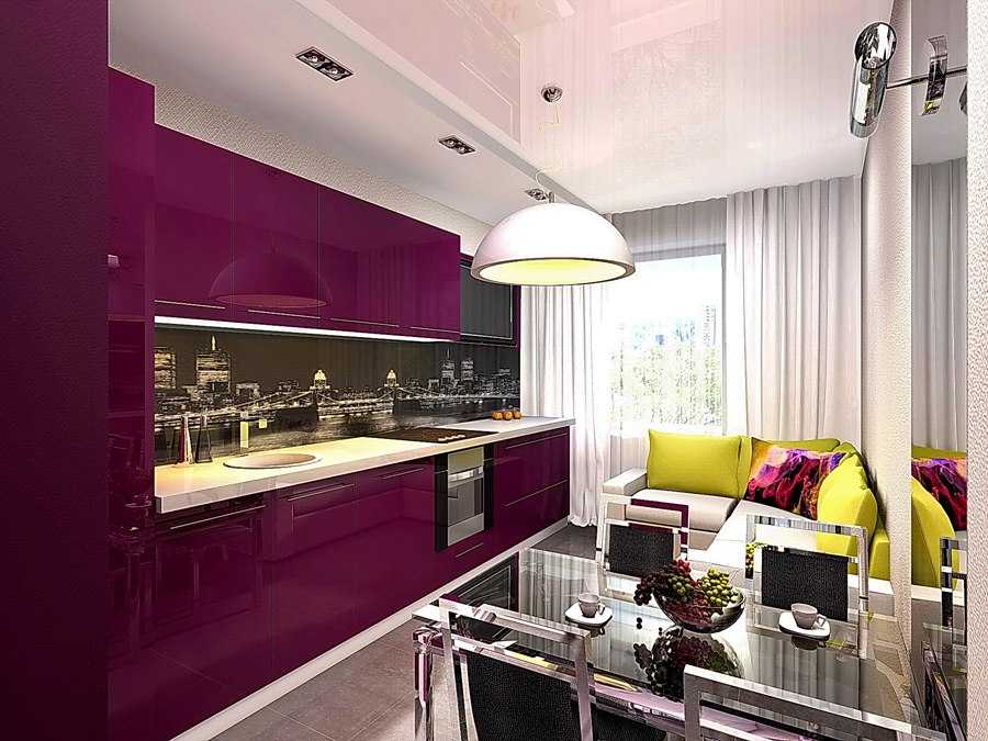 50 оттенков фиолетового в интерьере кухни — сиреневый, лиловый, лавандовый цвета, и с чем они сочетаются (50 фото)