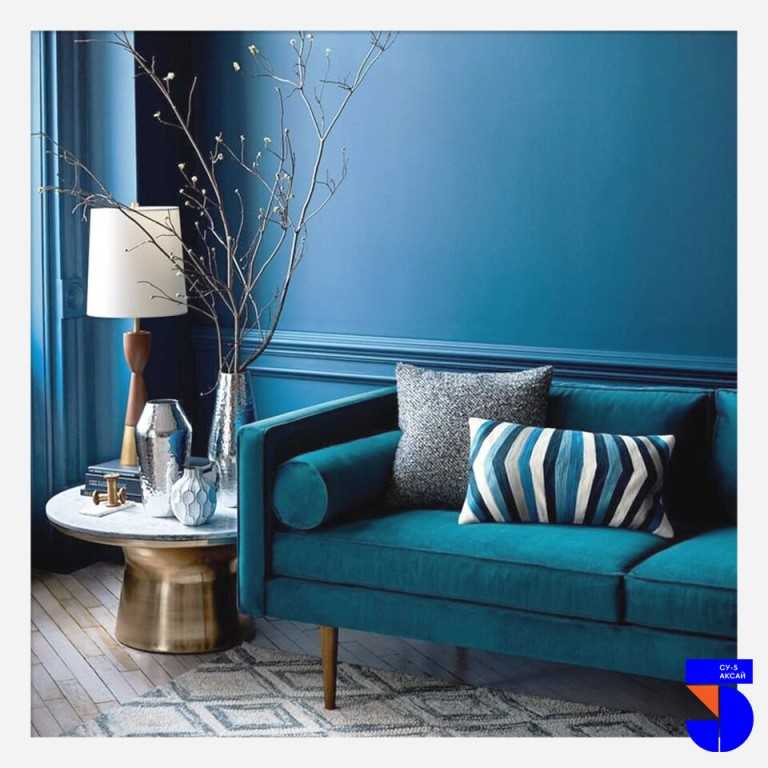 Интерьер в синих цветах — пошаговая инструкция, как оформить дизайн в синих тонах (150 эксклюзивных фото)