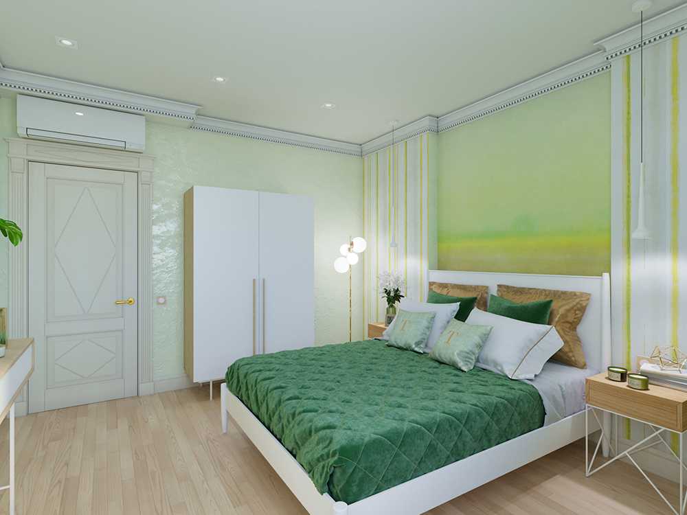 Спальня в зеленых тонах: идеи оформления интерьера, с какими цветами сочетается