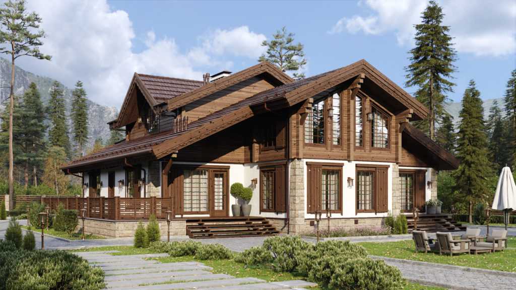 Одноэтажные дома в стиле шале: проекты, цены на строительство в москве, фото
