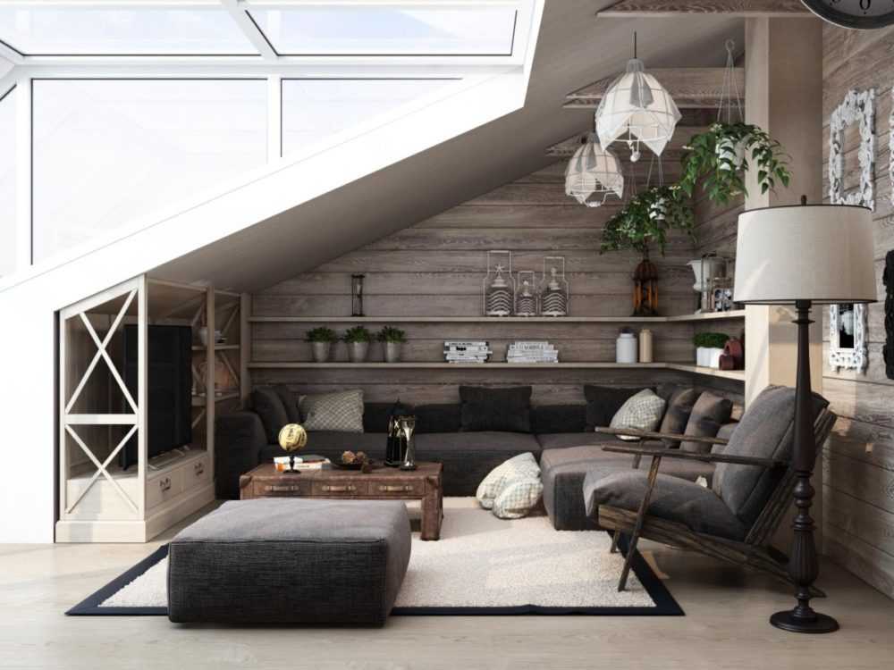 Интерьер мансарды – дизайн мансардного этажа – превращаем чердак в жилое помещение под крышей дома + фото