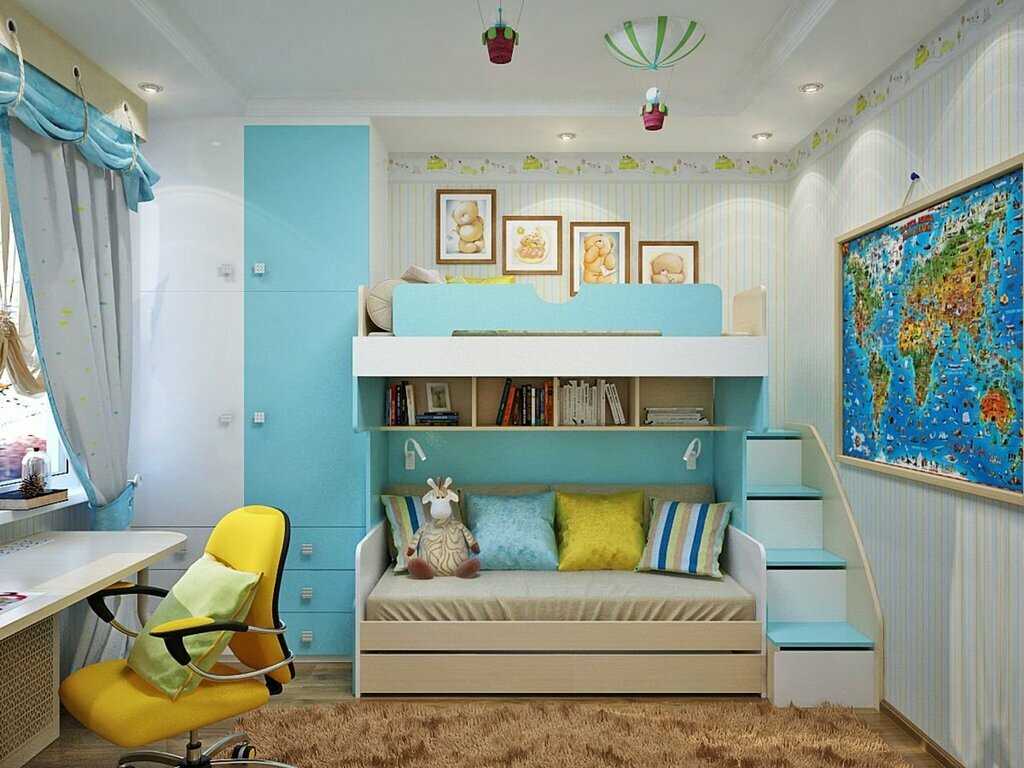 Оформление дизайна детской комнаты для мальчика