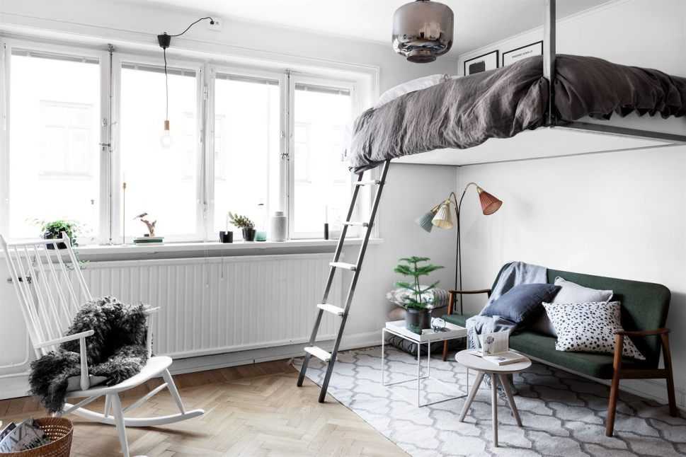 Кровать под потолком в однокомнатной квартире: какая подойдет и как сделать своими руками