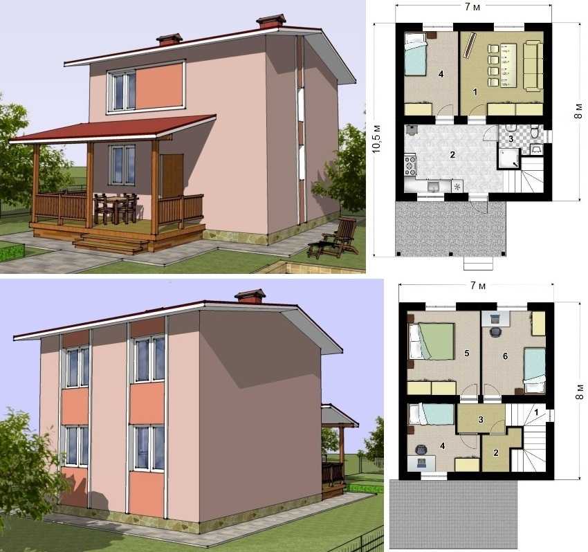 Проекты домов до 120 кв. м, критерии выбора, тонкости планировки, стили и материалы