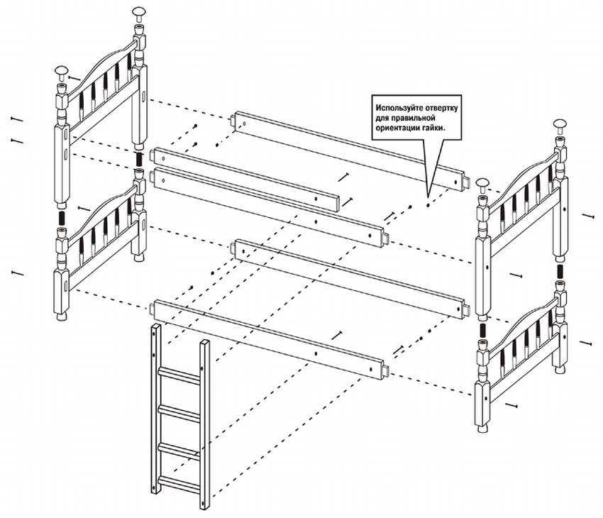 Двухъярусная кровать своими руками: этапы сборки разных вариантов конструкции – советы по ремонту